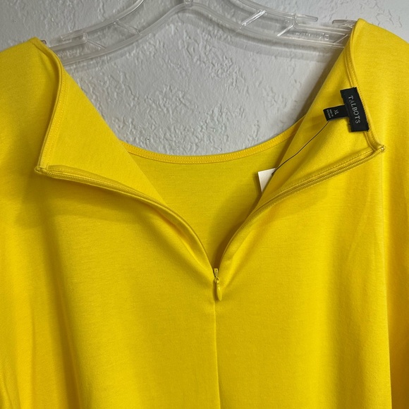 Talbots Yellow Ruffle Sleeve Top Size XL - Picture 11 of 15